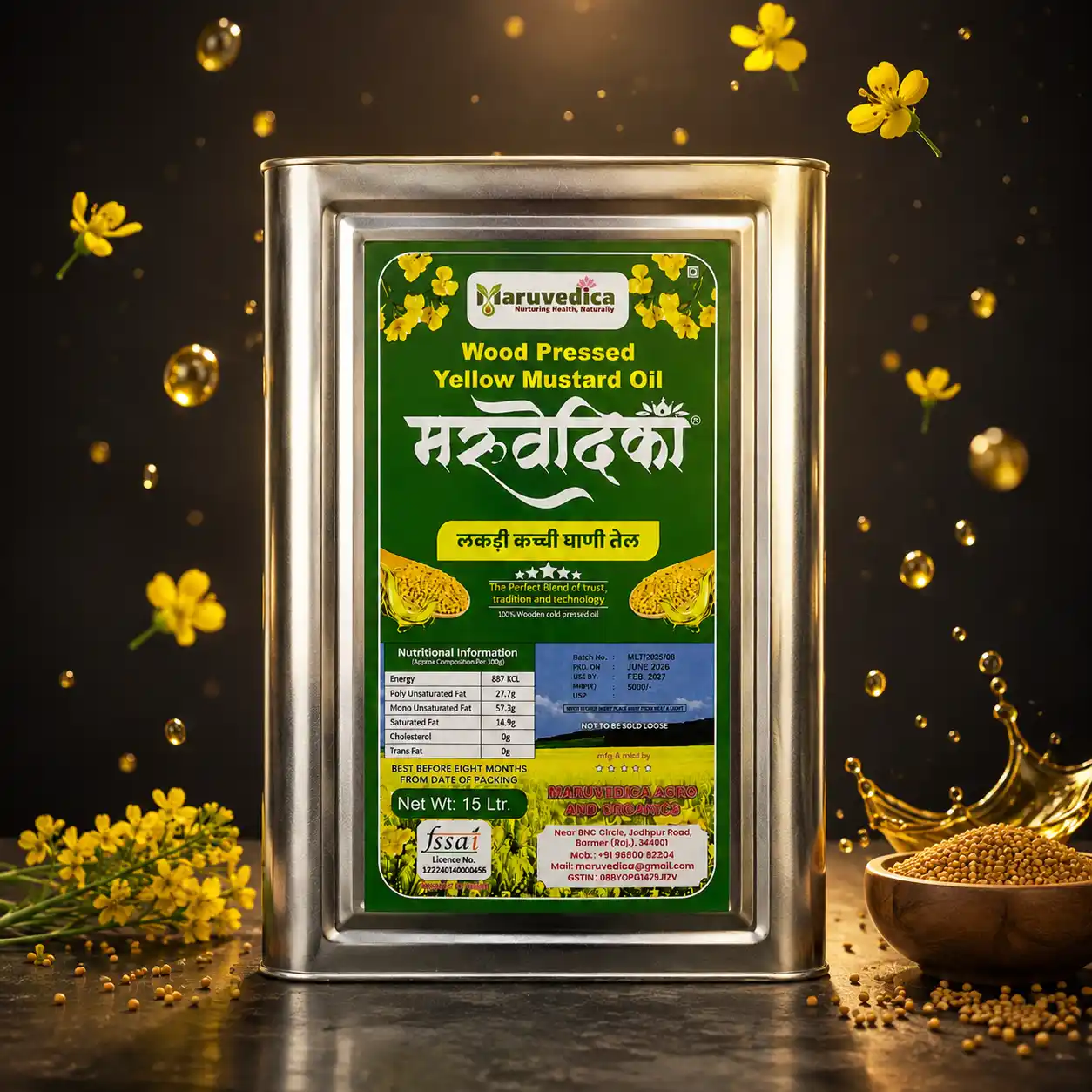 Wood Pressed Black Mustard Oil