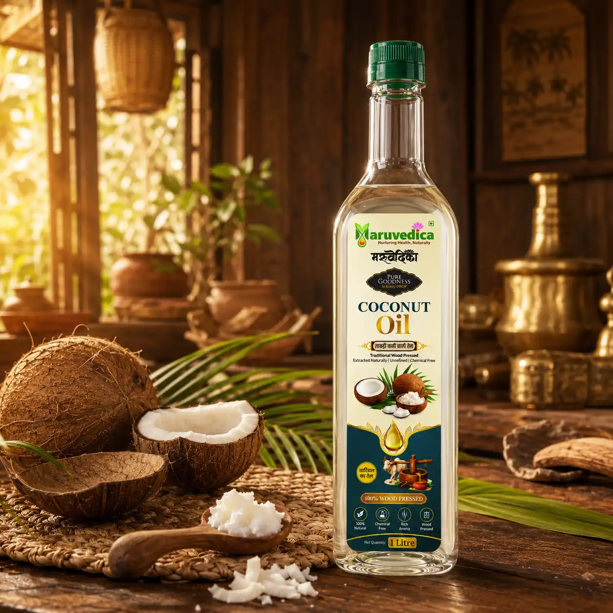 Wood Pressed White Sesame Oil
